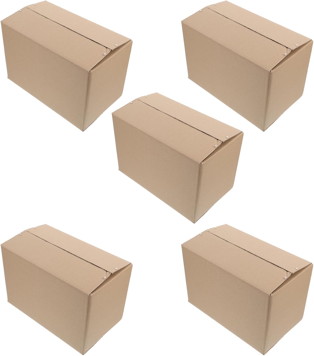 Versatile 5pcs Paper Boxes for Shipping Moving Small Business Packaging