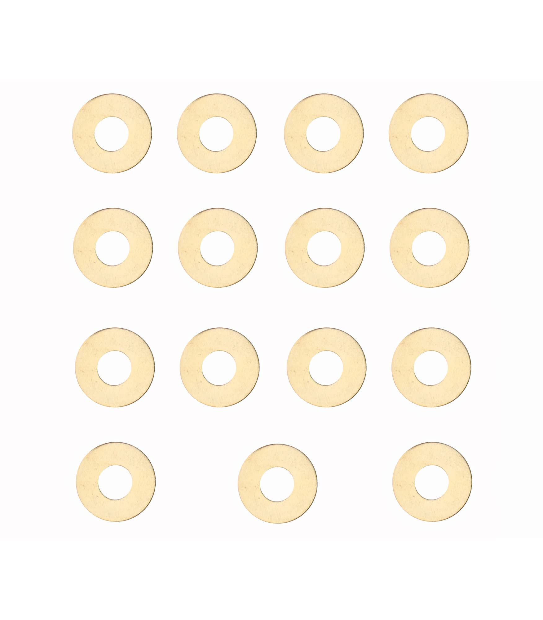 Replace CQC-7 Series EDC Pocket Knife Gasket Brass Washer,Folding Knives Replacement Cushion pad Ring,Pivot pin washers Meson Bearing Shim Gasket, 0.8x16x6.2 mm,Pack of 15 pcs