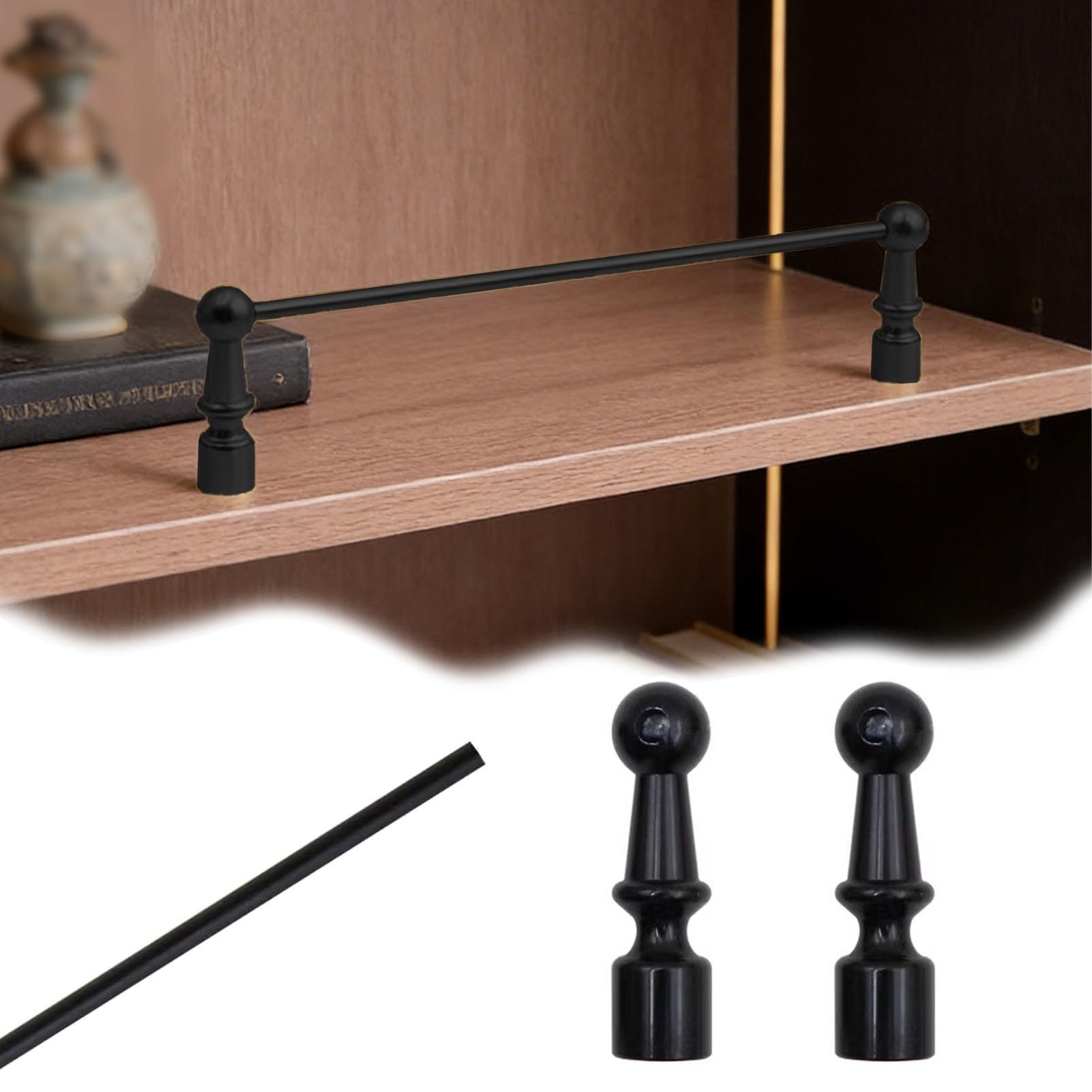 Rail de protection d'étagère anti-chute pour armoire et placard 81 cm