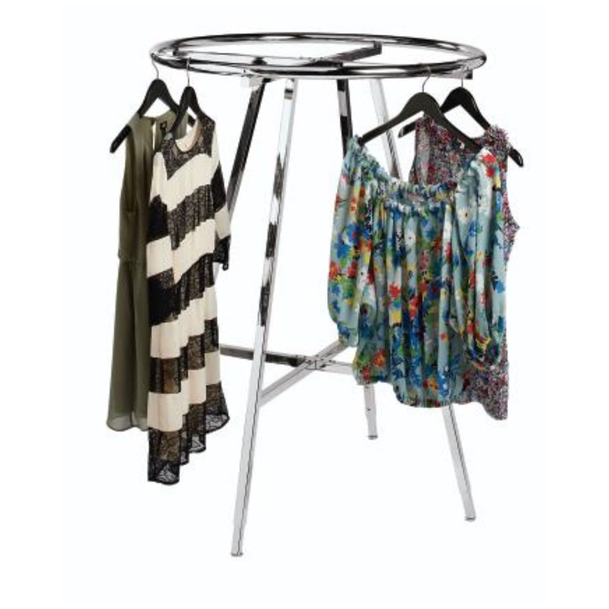 SSWBasics Chrome Round Clothing Rack (36