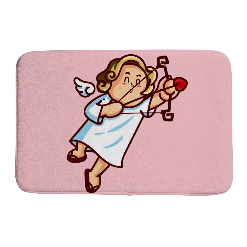 Tapis de bain en velours corail doux et absorbant de 90x60 cm