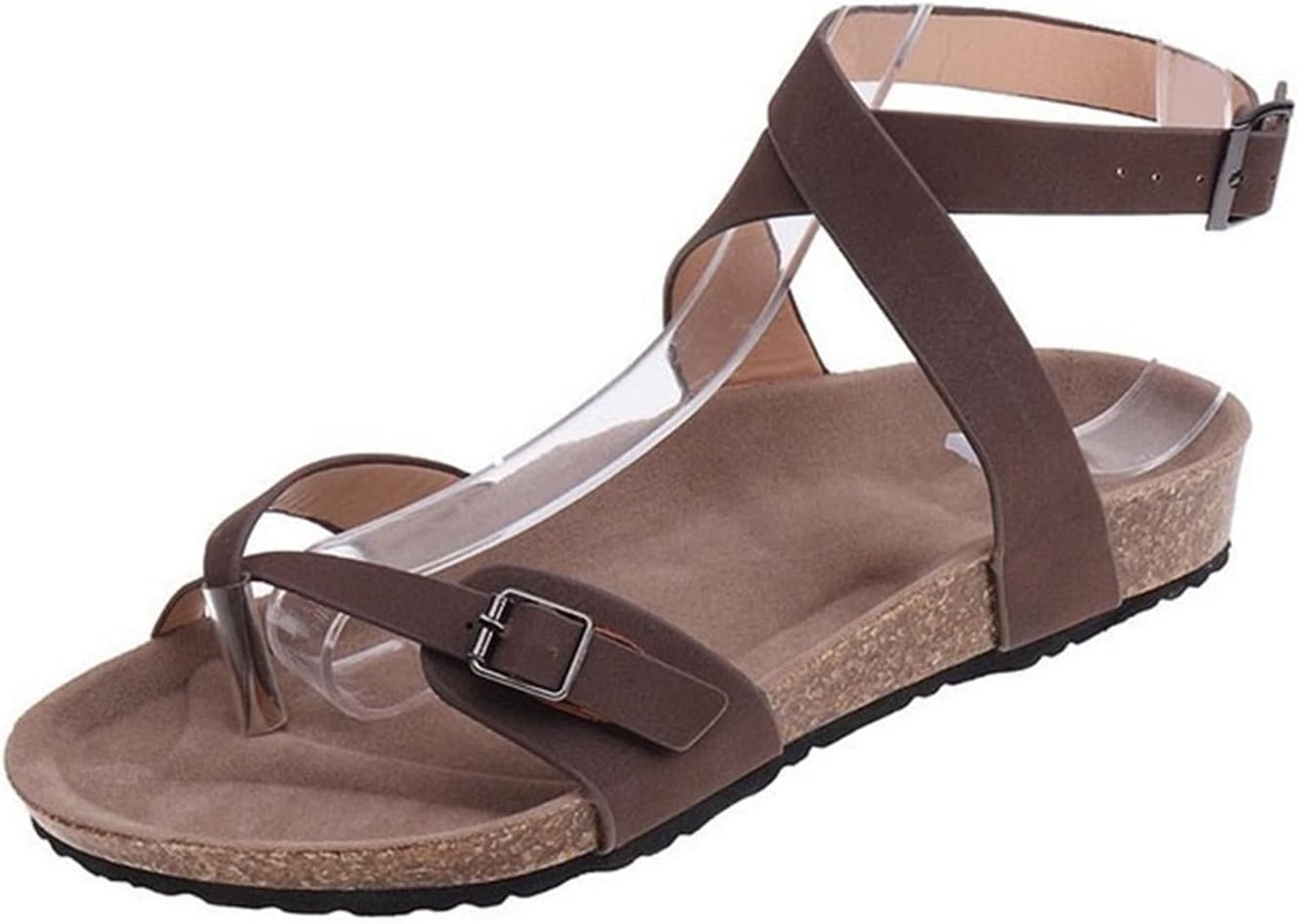 Yytcsjz Orthopedic Bunion Corrector Sandals, Women Orthotic Sandals with Arch Support, Open Toe Breathable, for Bunion Splints Toe Separator, Hallux Valgus (Color : Beige, Size : 7)