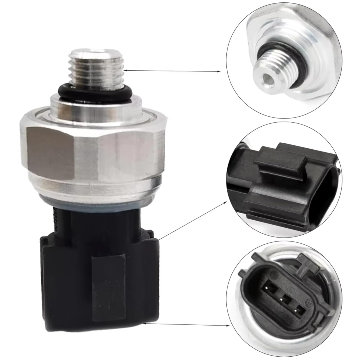 Air Con Pressure Sensor, for Mitsubishi, for Lancer 2008-2015, for Outlander 2003-2015 92136ZT00A Air A/C Transducer Conditioner Pressure Sensor 9213124900