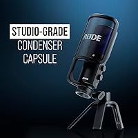 Vista 7 de RØDE NT-USB+ Professional-Grade USB Condenser Microphone For Recording Studio Quality Audio Directly To A Computer Or Mobile Device, Black