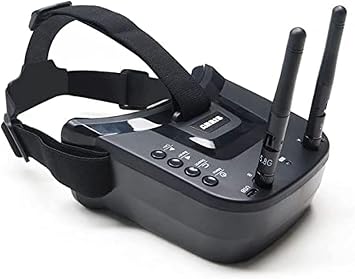 5.8G FPV Goggles with Antennas 3 Inch Screen 5.8G 40CH Build in Battery Video Headset for Analog FPV camera and Transmitter FPV Drone RC Car Airplane RC Hobbies