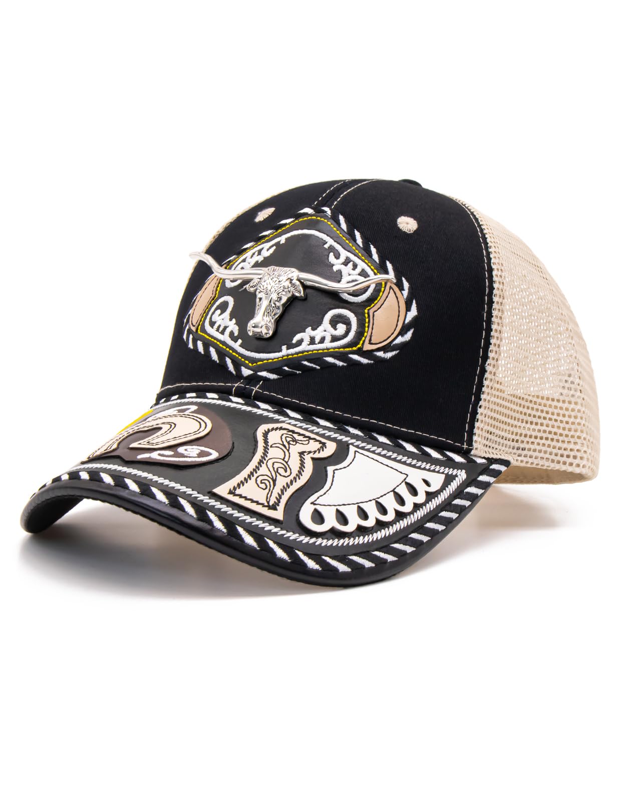 TOPACC Western Trucker Hat for Men Women Cowboy Country Hat Snapback Cap