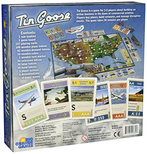 Juego de Mesa Tin Goose Bidding para 3-5 jugadores miniatura 2