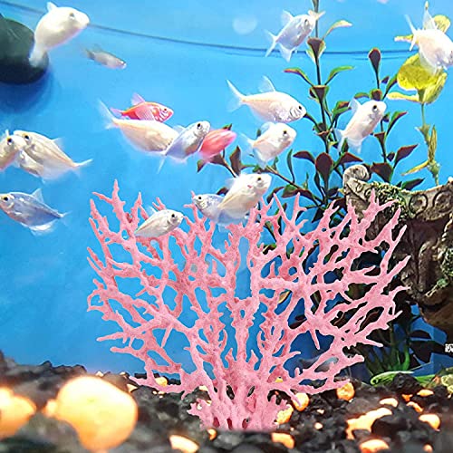 Image of Besimple Artificial Aquarium Coral Ornament Decor Plastic Fish Tank Plants Decoration for Aquarium Landscape