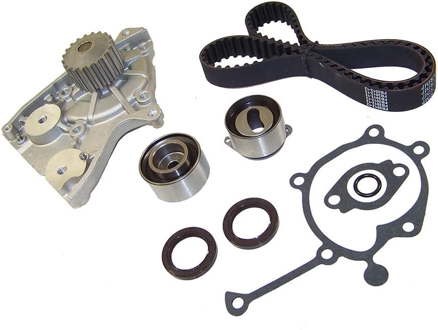 DNJ TBK408WP Timing Belt Kit with Water Pump for 1987-1993 Ford, Mazda 626, B2200, MX-6 2.2L L4 12V SOHC 133cid