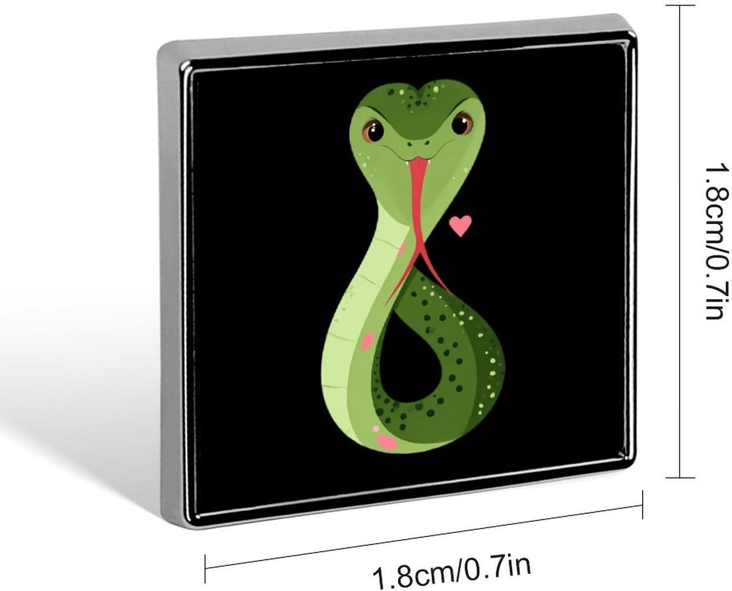 Cute Snake Funny Metal Badge 1″ Stylish Brooch Pin image 2