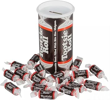 Tootsie Roll Bank, 4oz (Pack of 2)