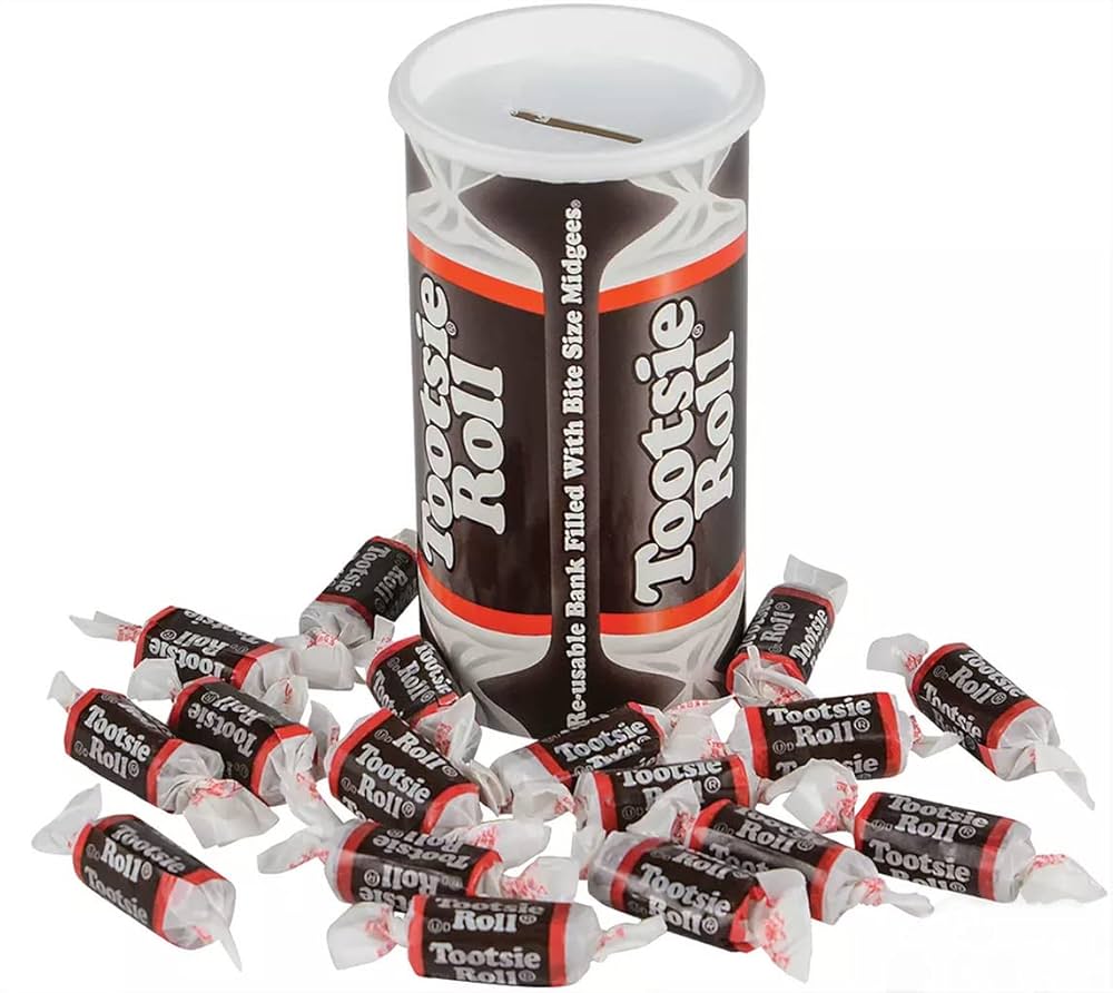 Tootsie Roll Bank, 4oz (Pack of 2) by Tootsie Roll : Amazon