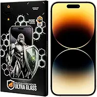 Gshield Película de Vidro Temperado Ionizado Anti-Reflexo Anti Impacto 100% de sensibilidade Tela Toda, Ultra Glass para (iPhone 14 Pro Max)