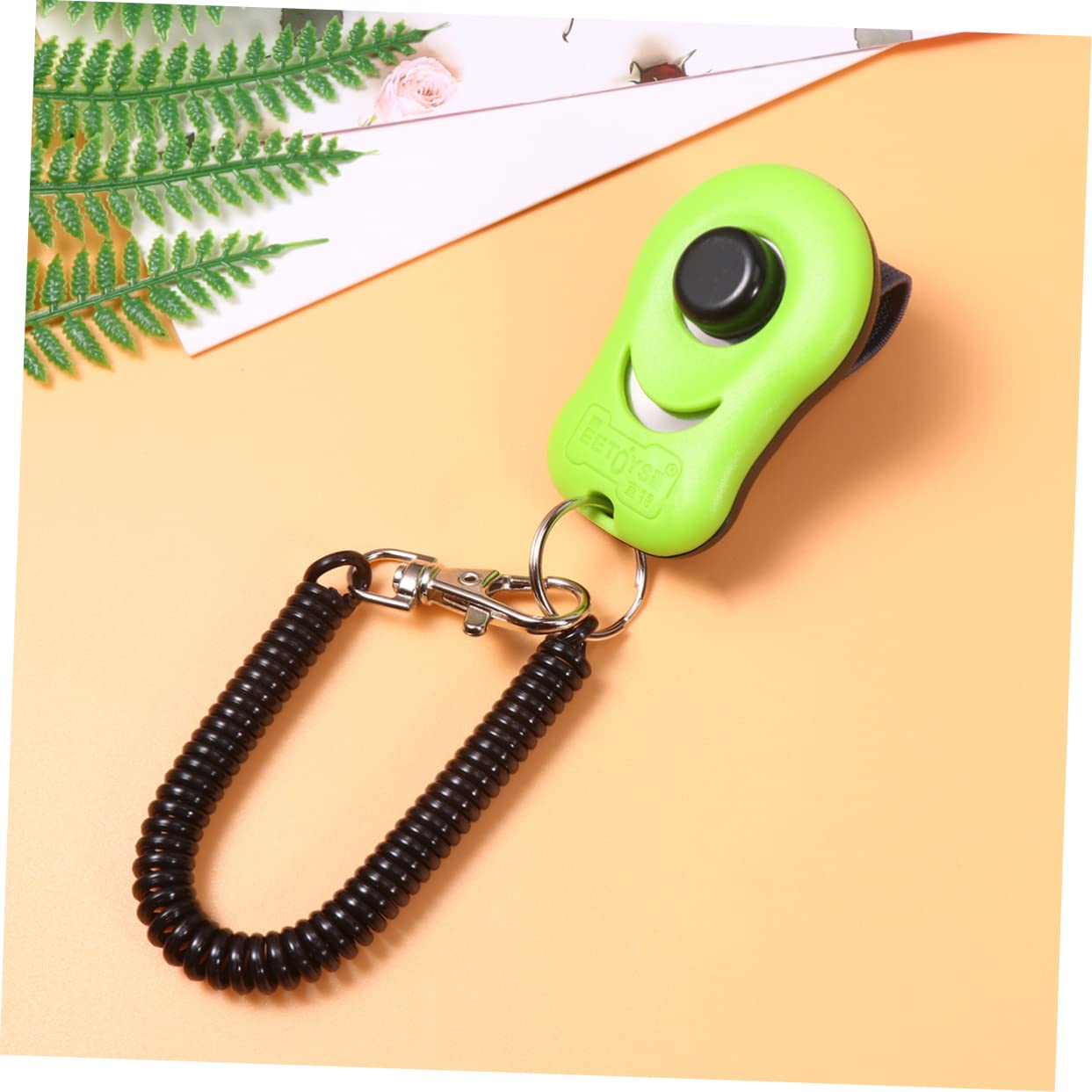Housoutil 2 Pcs Puppy Training Clicker Dog Whistle Button Clicker Sound Trainer Pet Obedience Tool for Dog Agility Training