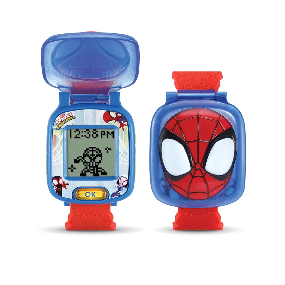 VTech - Orologio educativo di Spidey e la Sua supersquadra, Giocattolo per Bambini +3 Anni, Versione ESP