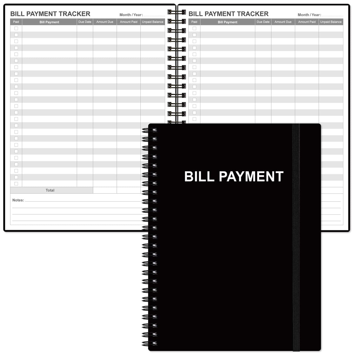 Snapklik.com : Bill Payment Tracker Notebook - Monthly Bill Organizer ...