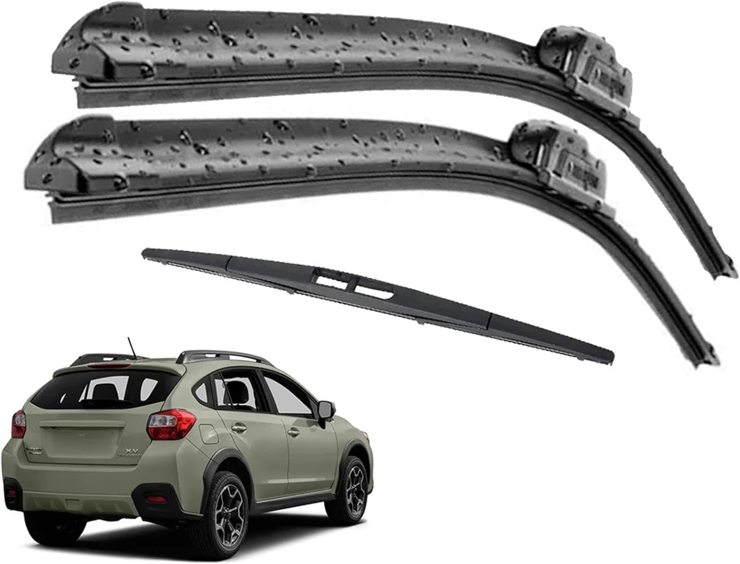 MadongJ Windshield Windscreen Wiper Blades for Subaru XV Crosstrek GP 2012-2016, Replacement Blades All-Weather Performance Streak-Free Windshield Wipers