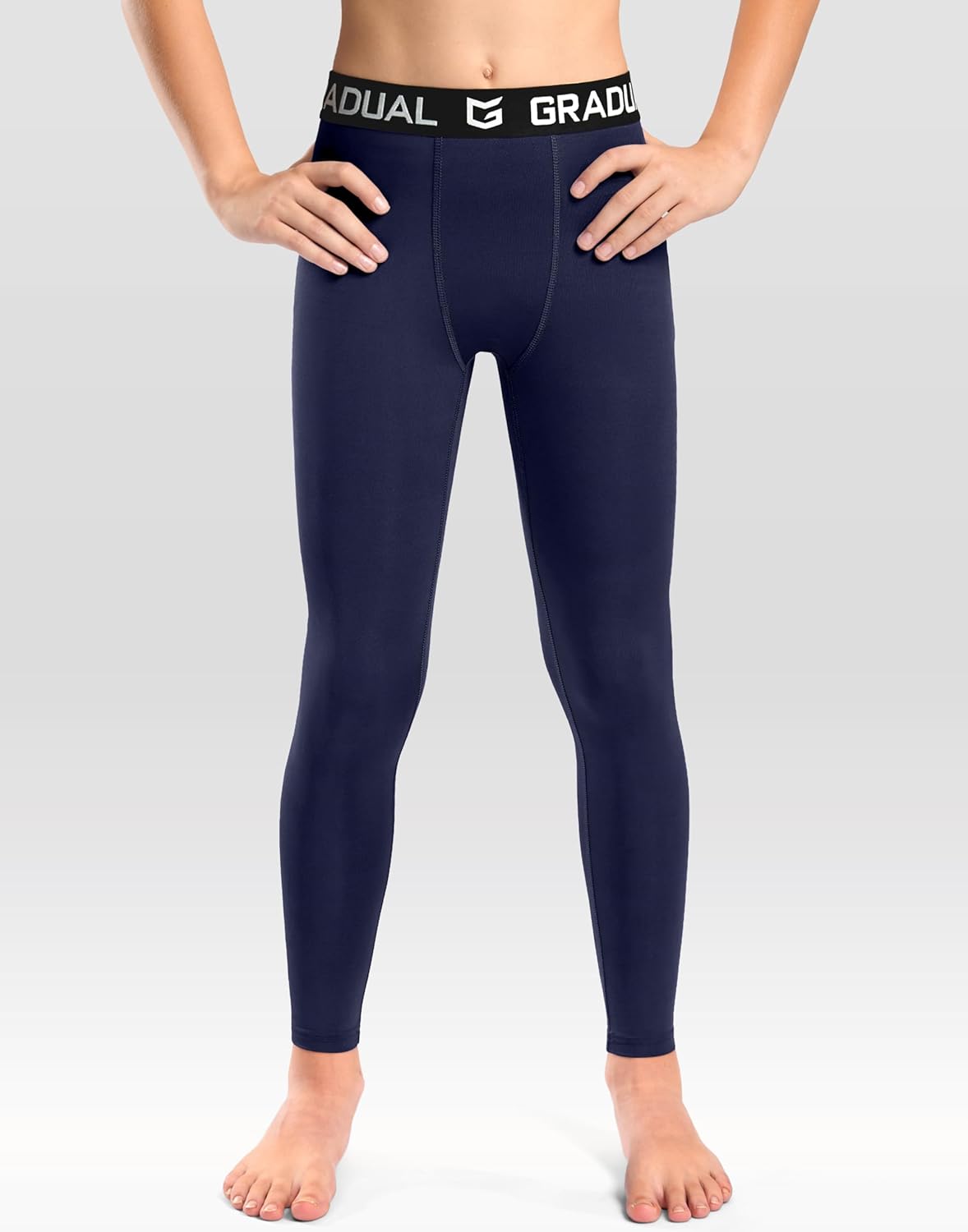 G Gradual Boys Compression Leggings Quick Dry Youth Basketball Football Pants Base Layer Sports Tights for Boys - Image 2