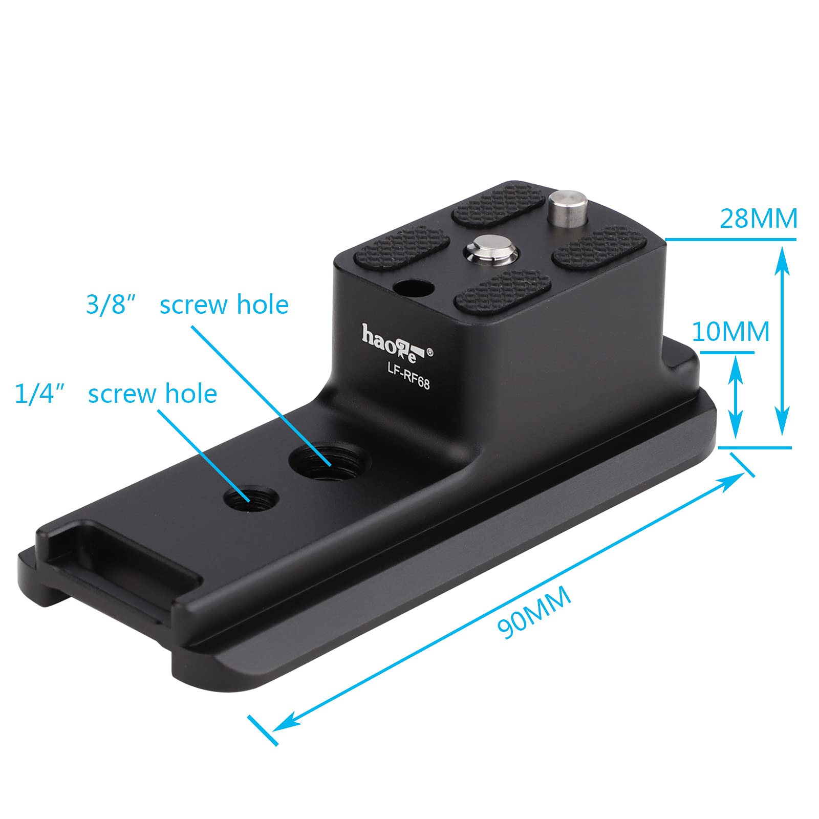 Haoge LF-RF68 Piedino di ricambio per obiettivo Canon RF 800mm F11 IS STM e RF 600mm F11 IS STM Mirrorless Lens stand fit Arca