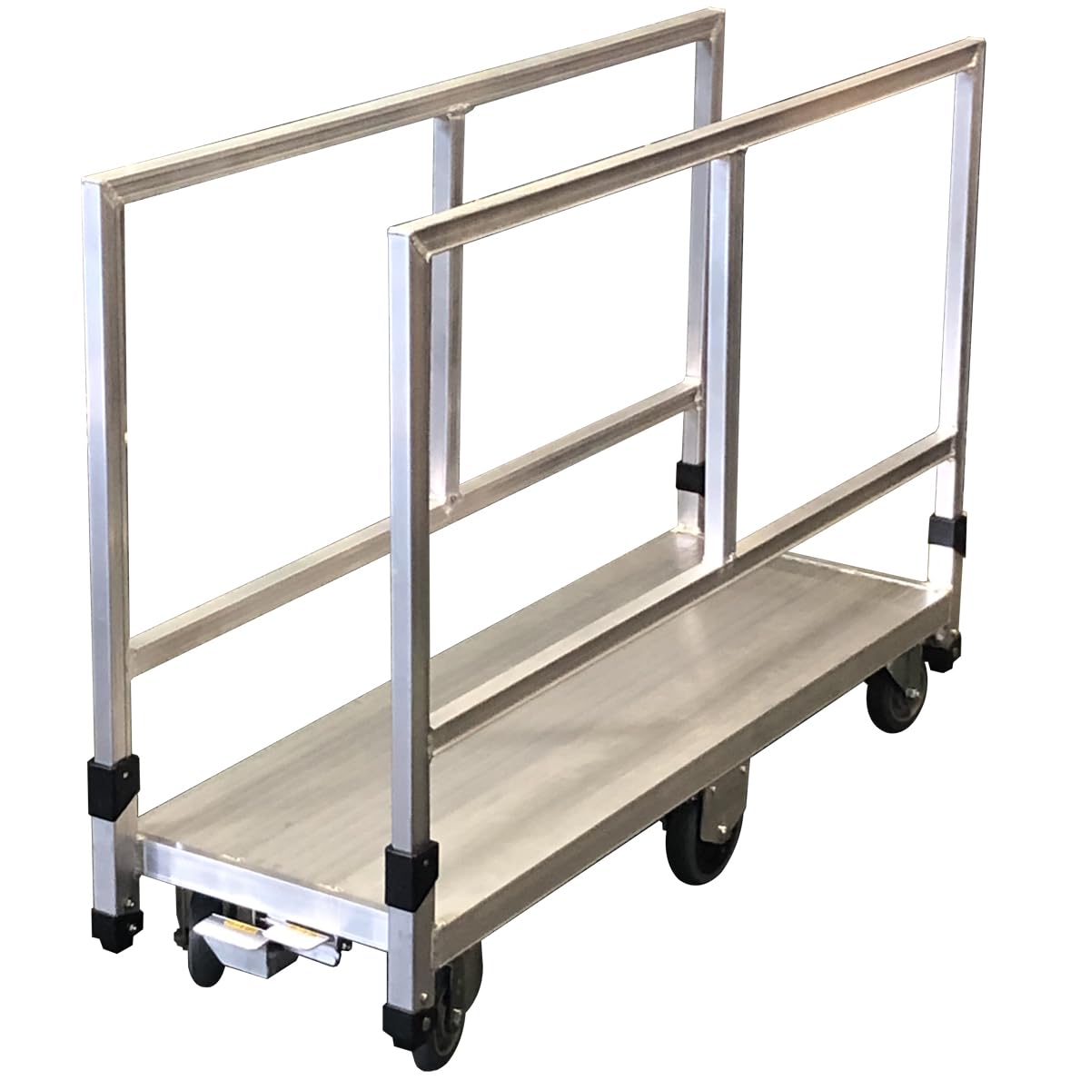 Amazon.co.jp: 【法人限定】フットブレーキ付き長尺運搬用6輪台車 