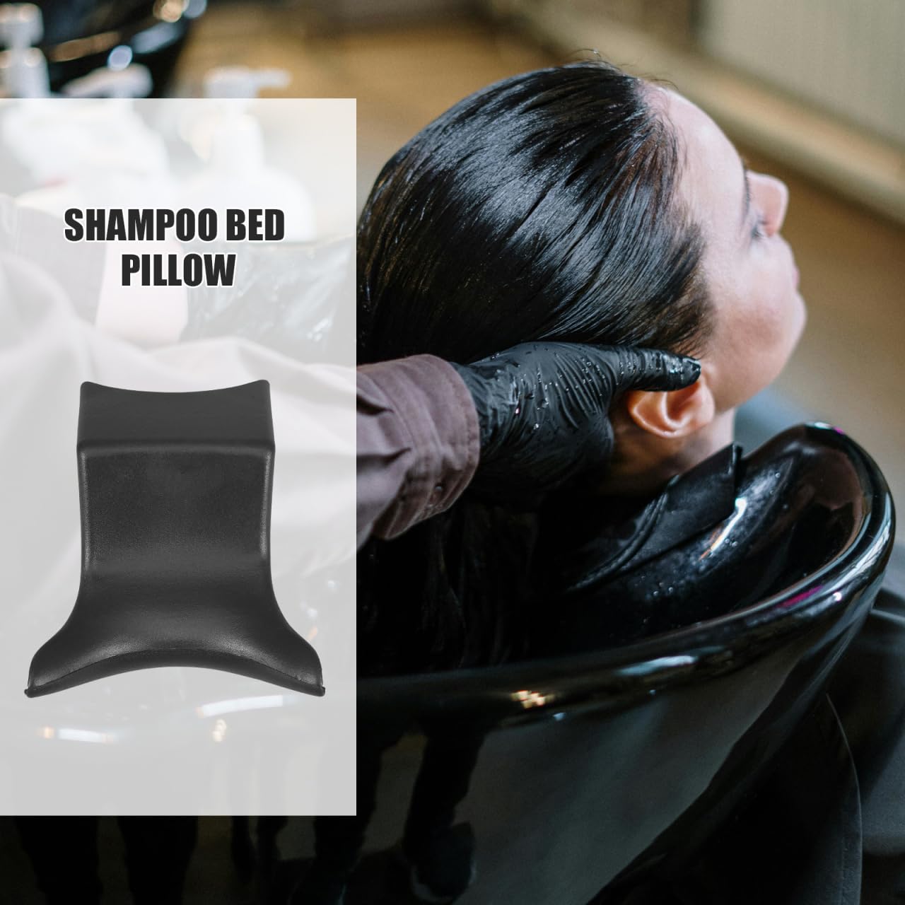 Angoily Cuscino per lavaggio della testa, per shampoo, per lavare i capelli, per il bagno, per la bellezza, supporto per il collo, per il collo, per il collo, per il collo, antiscivolo, per il