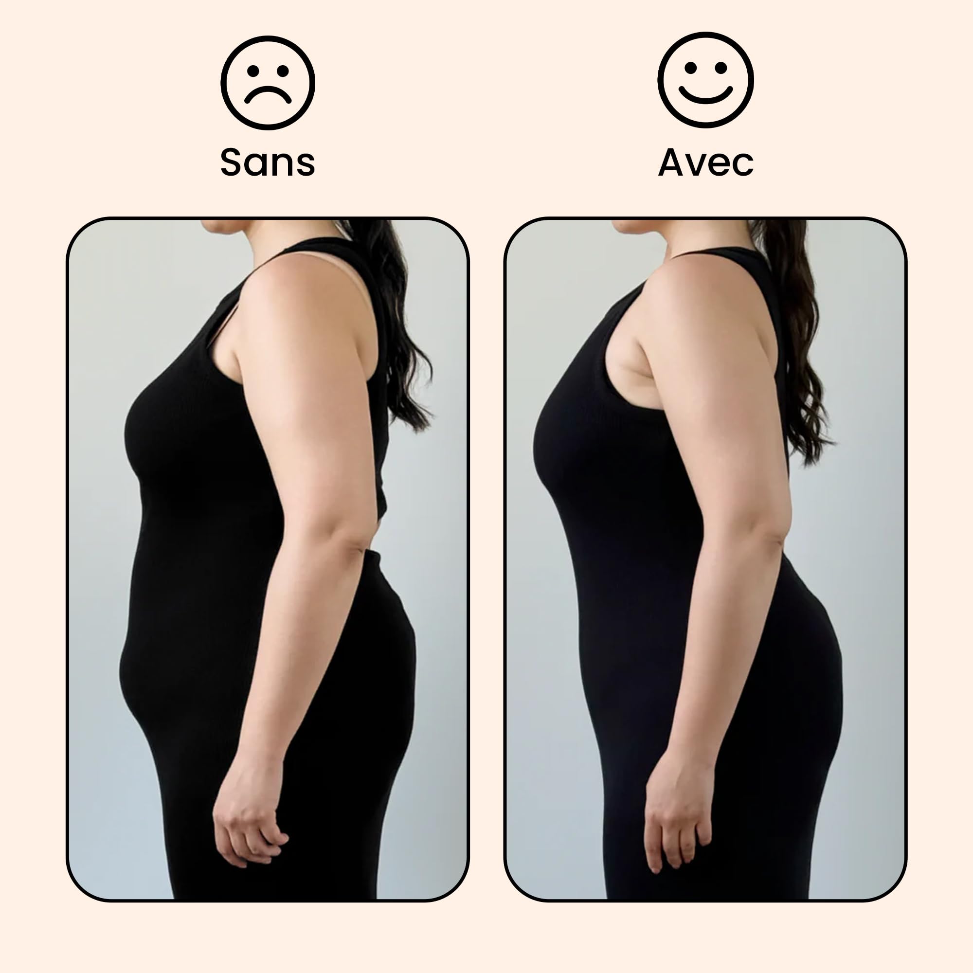 Body Gainant Femme Sculptant – Effet Ventre Plat, Tissu Respirant, Fermeture à Agrafes, Invisible sous les Vêtements, Coupe String, Shapewear et Gaine Amincissante Femme