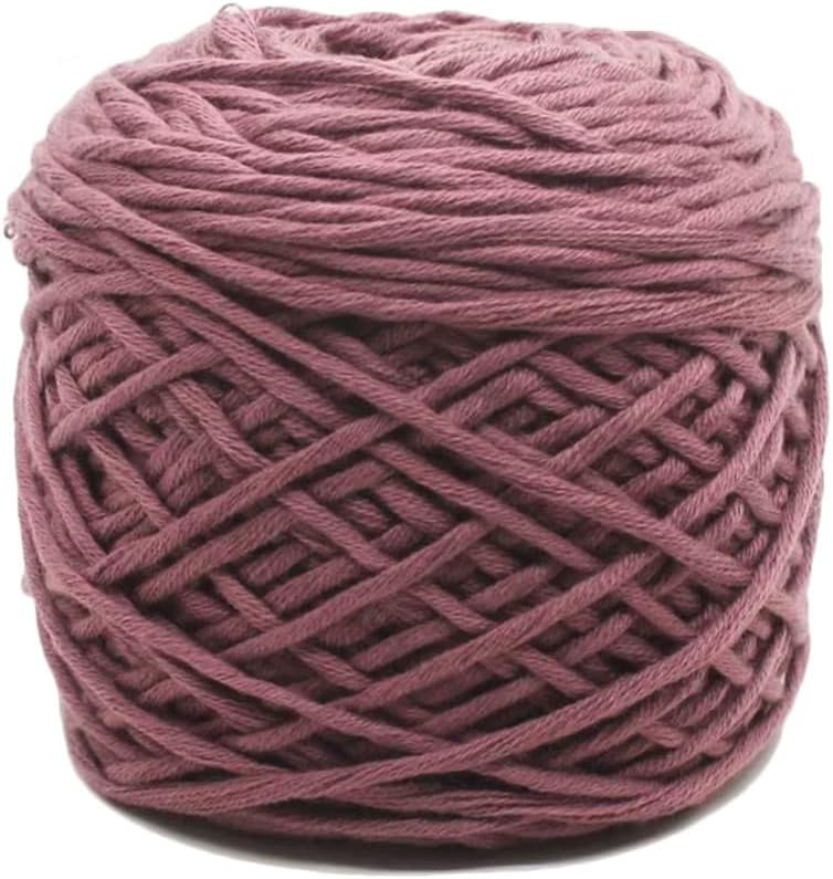 Yarn,Knitting Yarn， Knitting Yarn Crochet Fine Thread Home Cotton Yarn for Blanket Sweater Scarf Cushion Toy Making DIY(Dark Pink)