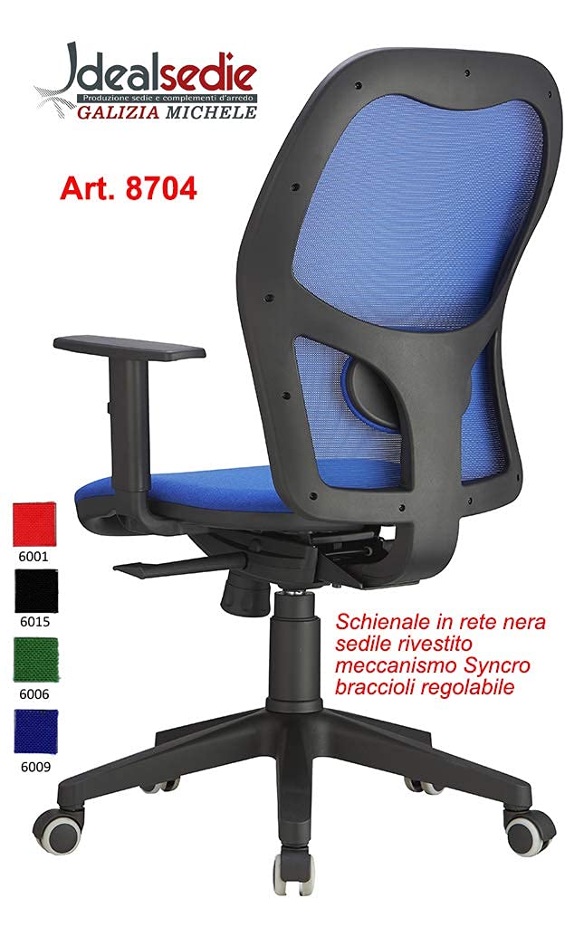 Sedia Ufficio Ergonomica Con Schienale In Rete - Regolabile E Girevole - Foto 8