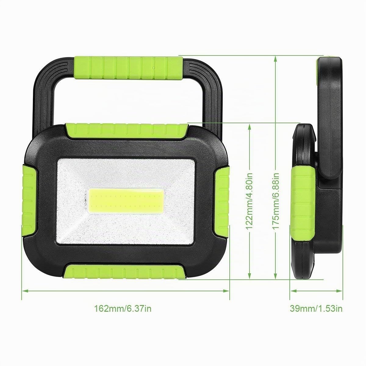 Lepro Faro LED Ricaricabile 10W 1000 Lumen, Lampada da Campeggio e da Lavoro Portatile con Power Bank 4400mAh, 3 Modalità Luce Bianca, IP44, Faretto LED Esterno per Emergenza, Tenda, Garage