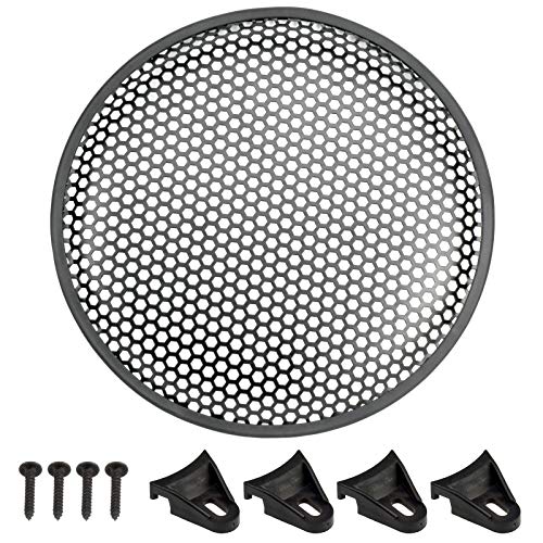 Rejilla de Altavoz 12 30 cm, patrón de Panal, Agujeros hexagonales + Juego de fijación