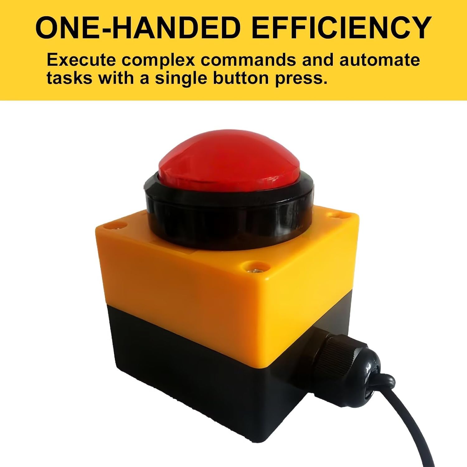 Programmable USB Macro Keyboard - Enter Key, One-Handed Gaming Keypad with Major Policy Decision Buttons, Customized Combination Keys & PC Game Switch Control Function