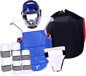 Children Kids Taekwondo Sparring Gloves MMA Kick Boxing - Red L. - as