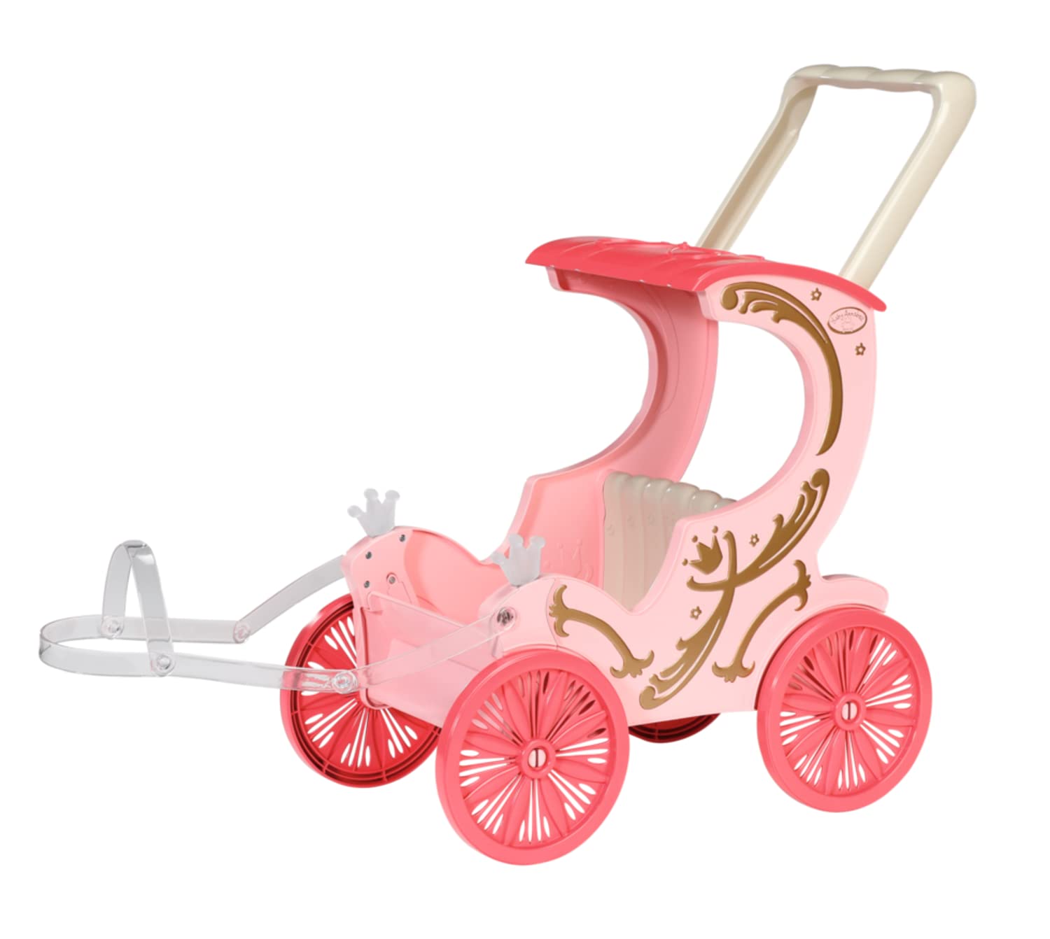 Baby Annabell Carrozza e Pony - per Bambole da 36 e 43 cm - La Carrozza Include Effetti di Luce, Maniglia/Imbracatura Rimovibile - Funziona con Pile - per Bambini e Bambine da 1 Anno in su