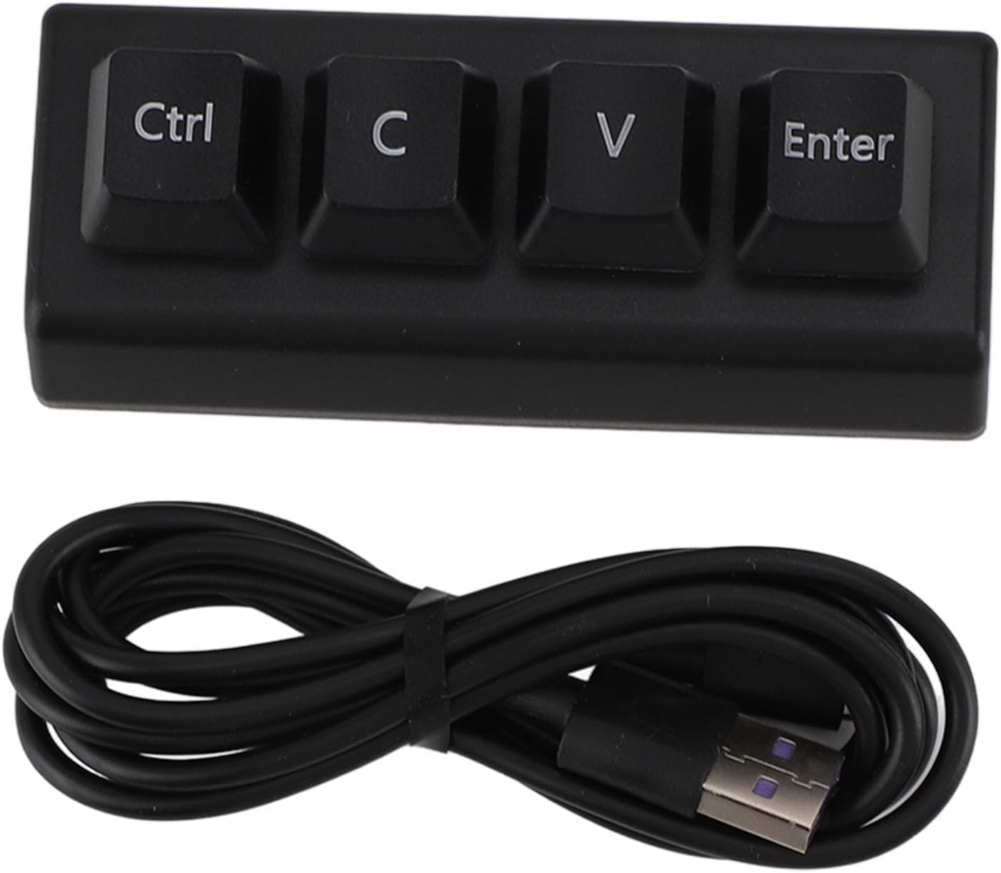 VBESTLIFE Mini 4 Keys Macro Keypad and included USB cable