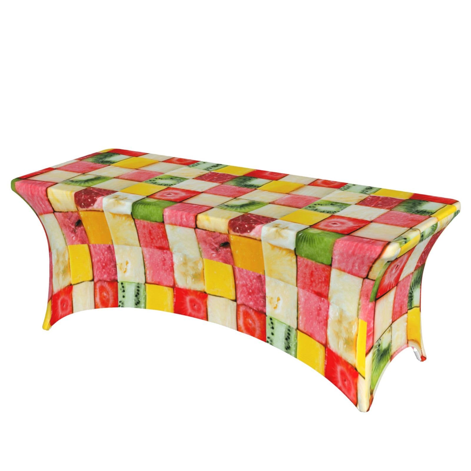 ERCgad Kiwi Watermelon Print Rectangular Tablecloth Dining Banquet Party Events Home Celebration Table Cover
