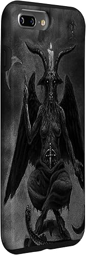 Miniatura 30 de iPhone 15 Pro Max Baphomet Occult Satanic Gothic Satan Goat Head 666 Tattoo Case