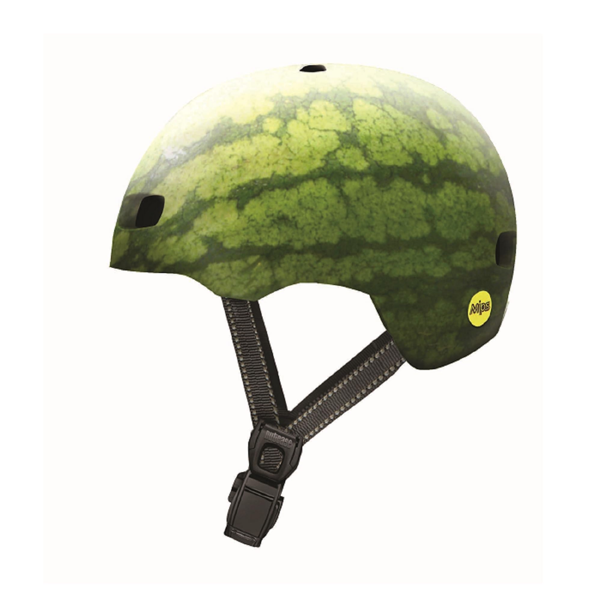 Nutcase Kinder Fahrradhelm Baby Nutty Mips Gloss Casco Bicicleta Niño, XXS, Wassermelone - Grün, BNUTGL-100