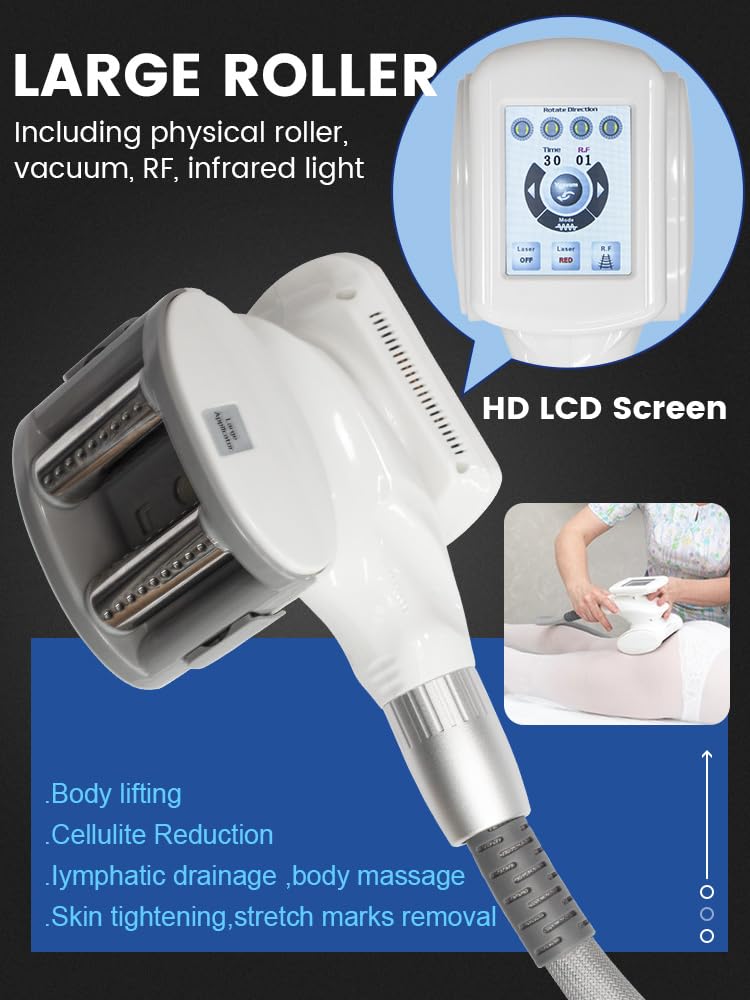 Masajeador multifuncional V-NINE 5 en 1 con rodillos automáticos | Tratamientos de modelado corporal y facial, reafirmación de la piel y cuidado de los ojos para salones de belleza y spas.