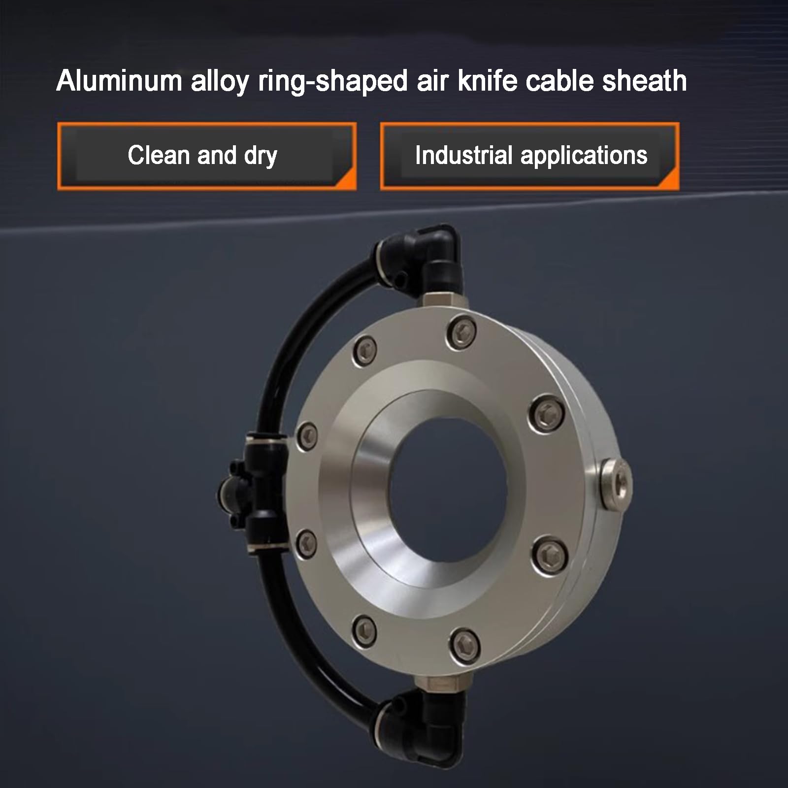 Soplador De Aire con Cuchilla De Anillo, Cuchilla De Aire De Aleación De Aluminio, Estructura Integrada, Eliminación De Polvo para El Secado De Tuberías Y Cables, Uso con Compresor De Aire