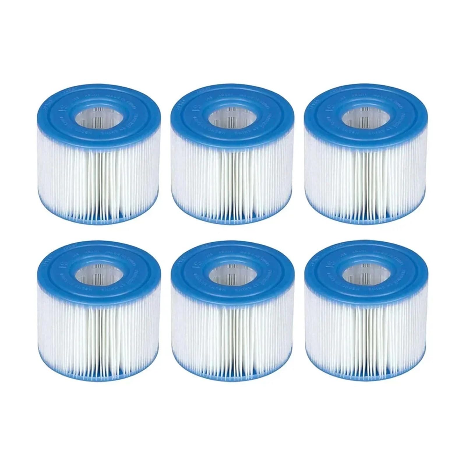Cartuccia 29001E, compatibile con Intex | Adatto al filtro della piscina gonfiabile PureSpa Tipo S1, cartuccia filtrante di ricambio in PVC(6pcs)