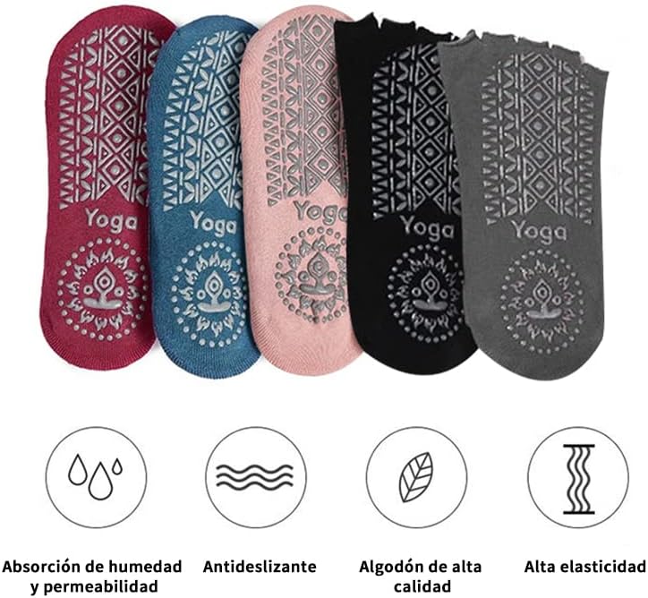 Calcetines Antideslizantes Calcetines De Yoga Para Mujer Con Agarre Y Antideslizante Para Barre Ballet Pilates Fitness Dance Entrenamiento Calcetines, Cruz-negro(3 Pares Calcetines Fitness Mujer 3 Pares Calcetines Antideslizantes Calcetines De Yoga Para Mujer Con Agarre Y Antideslizante Para Barre Ballet Pilates Fitness Dance Entrenamiento Calcetines, Cruz-negro(3 Pares Calcetines Fitness Mujer 3 Pares