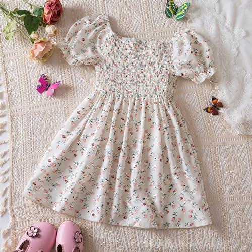 Nileafes Little Girl Summer Tulle Dress Casual Princess Girls Holiday Birthday Sundress3