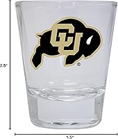 Vista 3 de R and R Imports Colorado Buffaloes - Vaso de chupito redondo con licencia