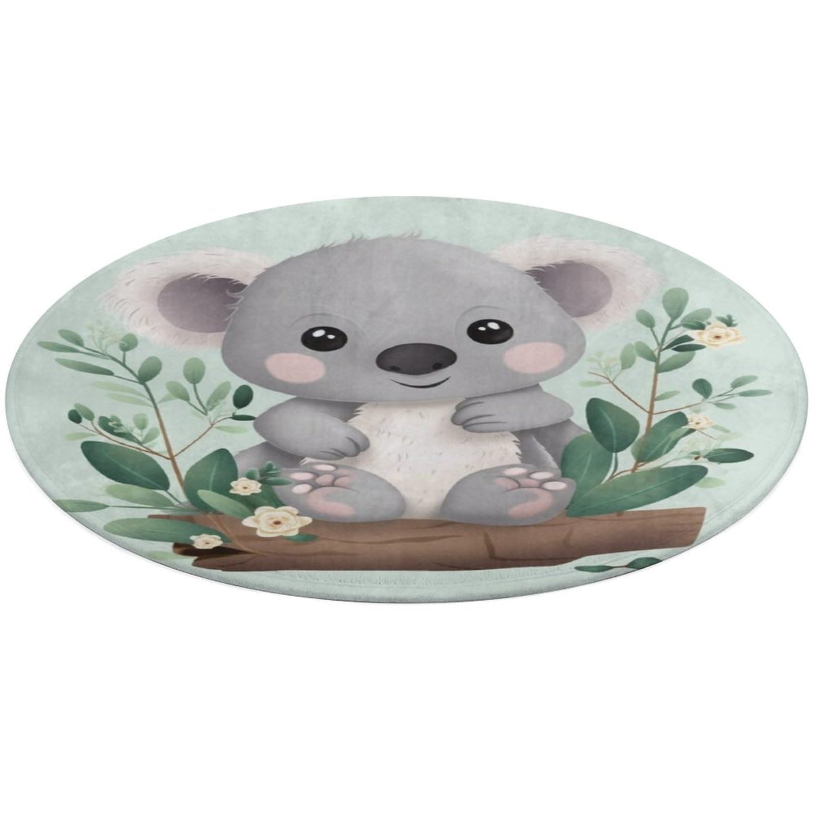 Alfombra de koala lavable que aporta calidez y alegría a tu dormitorio 1