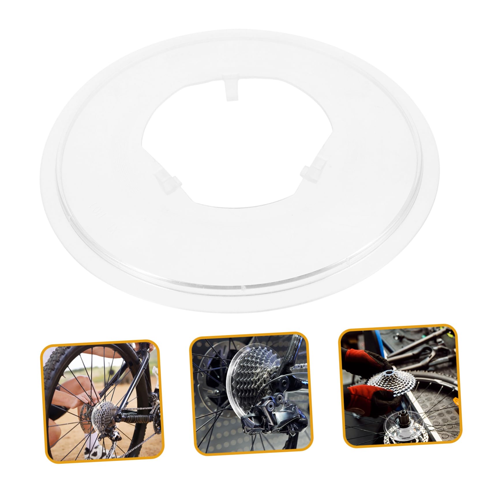 ibasenice Bike Freewheels Protector Flywheels Guard Bike Chain Guard Professional Water Resistant Easy Install