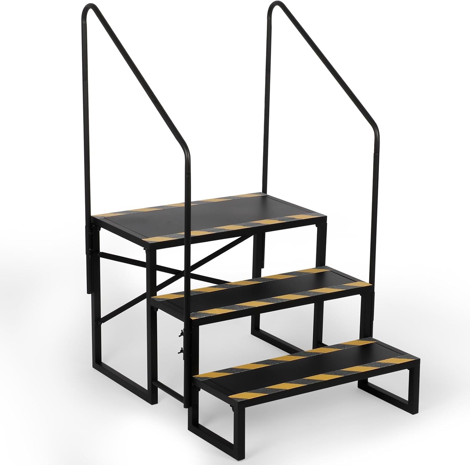 foriy RV Stairs 3 Step Outdoor Hot Tub Steps RV Step Ladder