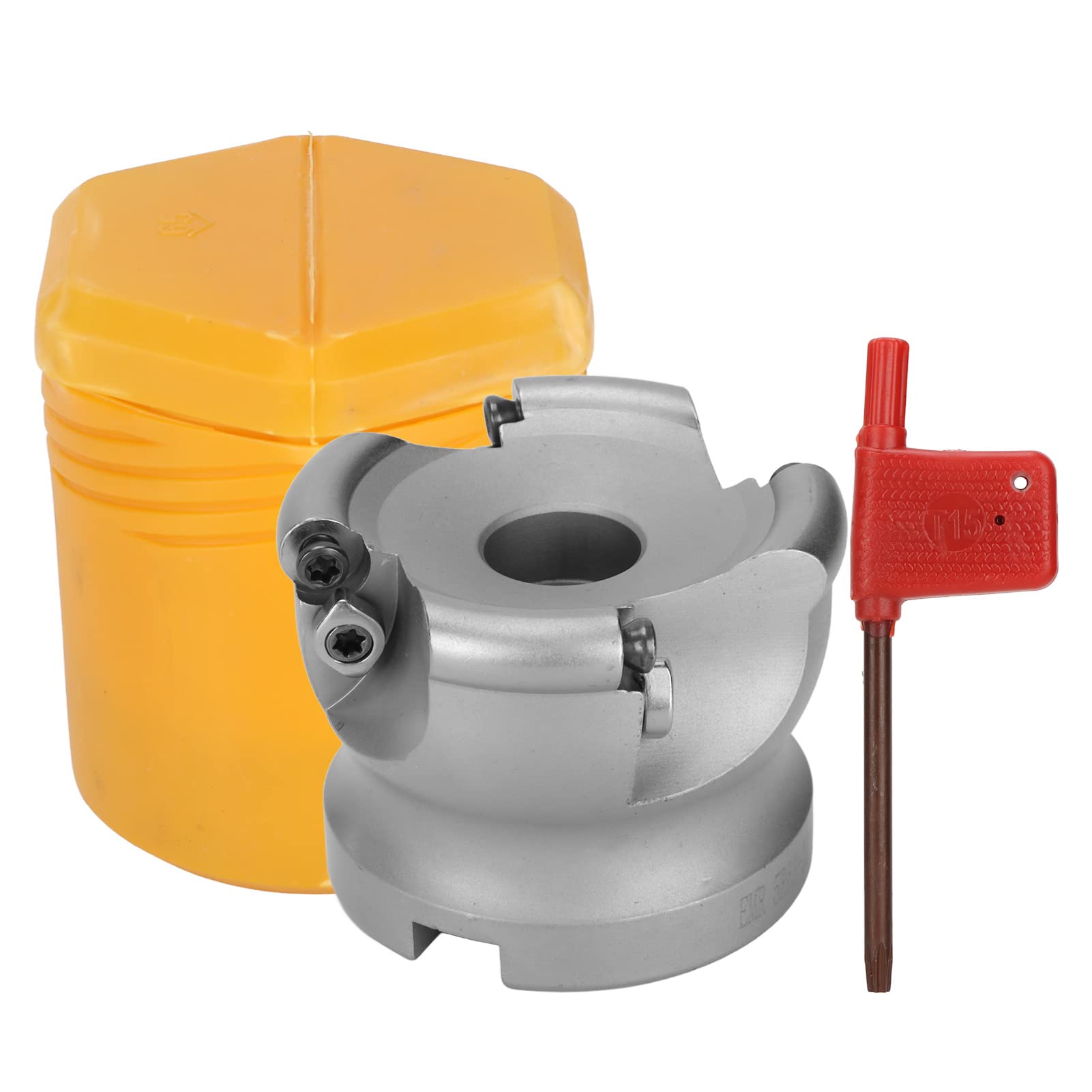 EMR 5R63 22 Face Milling Cutter, 4 Flutes CNC Lathe Tool, High Hardness 40cr Material, Oxidation and High Temperature Resistant, for Accurate Rough Plane Machining Metalworking