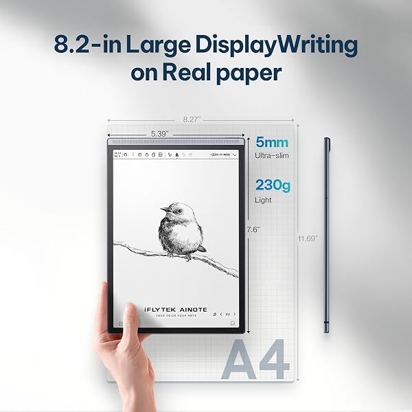 iFLYTEK AINOTE Air 2,8.2-inch AI Note-Taking Tablet E Ink and Reading Light iFLYTEK AINOTE Air 2 Paper Tablet Electronic Notebook with Pen,Voice-to-Text Transcription. - 5