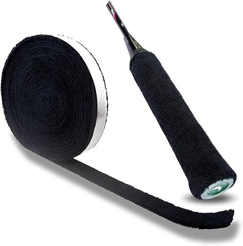 Miniatura 2 de GLL Asas de toalla de algodón súper absorbentes, raqueta de toalla de agarre excesivo, antideslizante, absorbe el sudor, cinta de agarre para tenis,