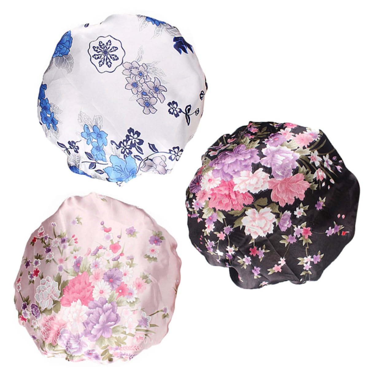 Didiseaon 9pezzi Chemoterapia Cappelli Da Notte Satin Per Donne Copricapo Elastico Per Perdita Di e Sonno Di Cuffie Stile Boho